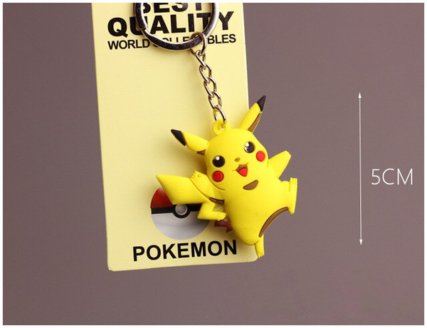 Porte-clés Pokémon avec créatures en PVC