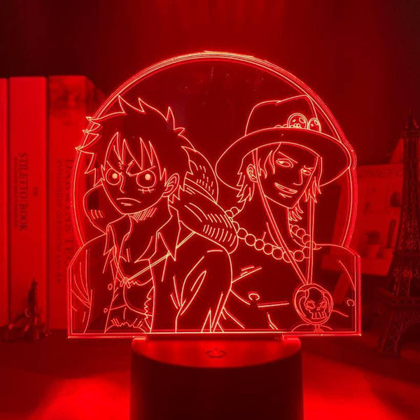 Lampe LED One Piece Ace et Luffy Les Deux Frères - Mangahako