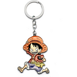 Porte-clés One Piece avec les personnages en modèles cartoon
