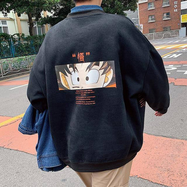 Sweatshirt Imprimé Dragon Ball Z Goku