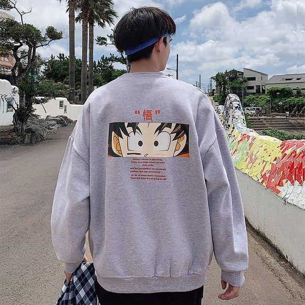 Sweatshirt Imprimé Dragon Ball Z Goku