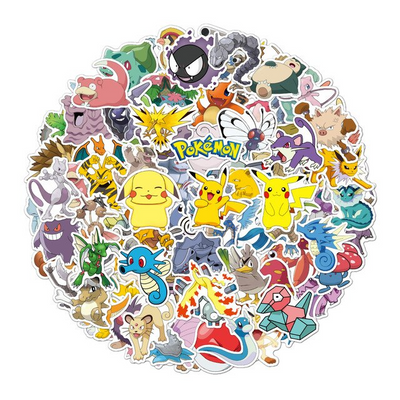 Pack de 100 stickers Pokémon