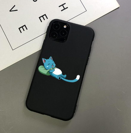 Coques iPhone Silicone Noir Imprimé Fairy Tail