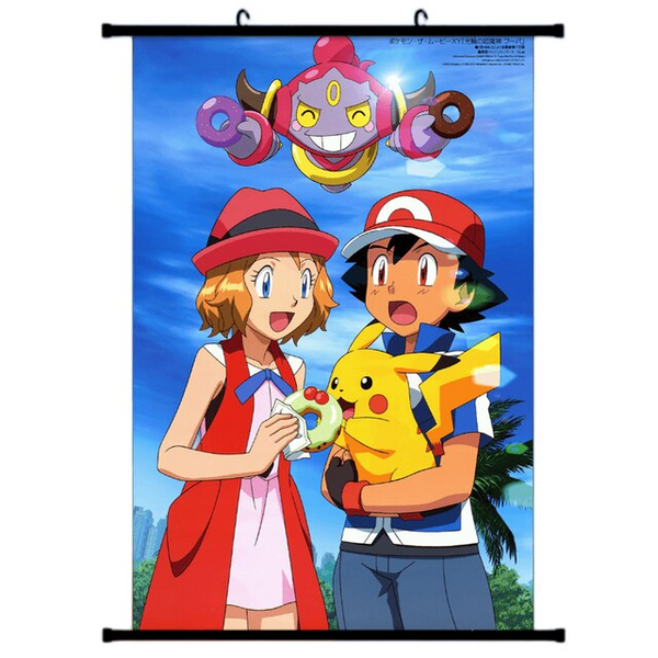 Posters Pokémon avec illustrations aux couleurs chaudes