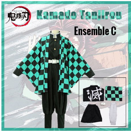 Ensemble cosplay Tanjiro Kamado Demon Slayer