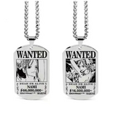 Colliers Wanted En Acier Inoxydable One Piece