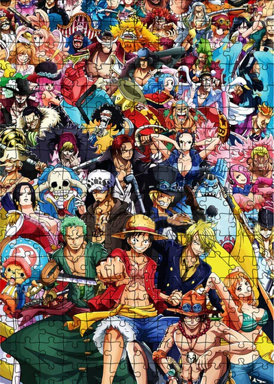 Puzzles One Piece avec tous les personnages phares 300 Pièces