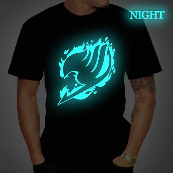 T-shirts Fairy Tail avec logos fluorescents