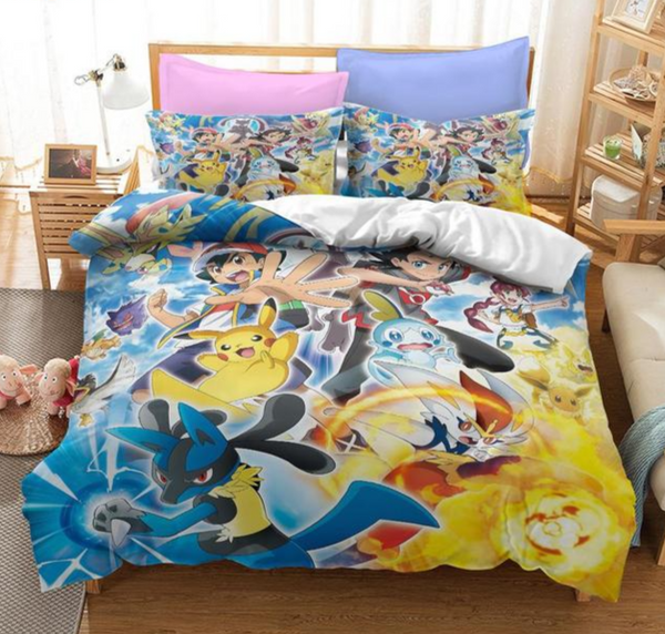 Housses de couette Pokémon pour déco de chambres à coucher