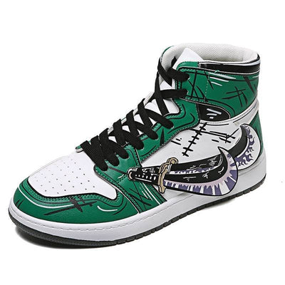 Sneakers One Piece Zoro Green High