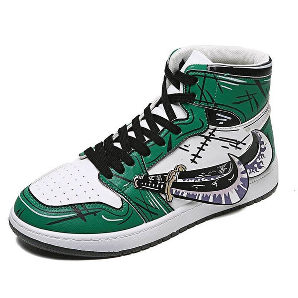 Sneakers One Piece Zoro Green High