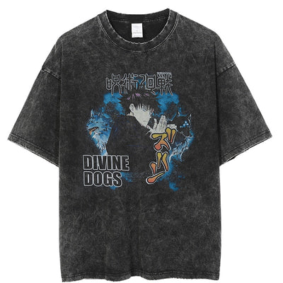 T-Shirt Jujutsu Kaisen Vintage Divine Dog
