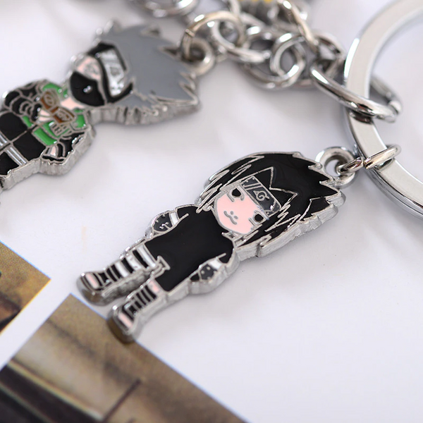 Porte-clés Naruto avec les personnages en modèles cartoon