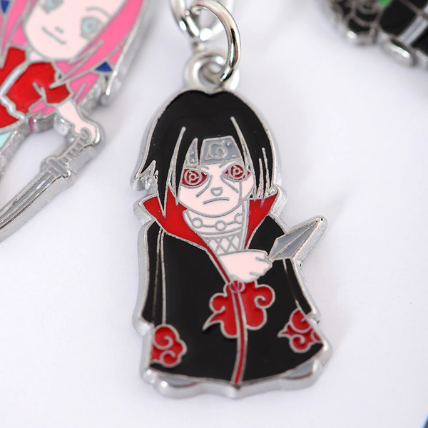 Porte-clés Naruto avec les personnages en modèles cartoon