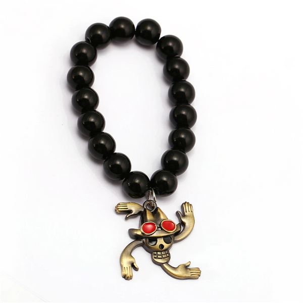Bracelets One Piece En Perles D'Onyx