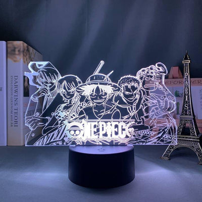 Lampe LED One Piece L'équipage des Mugiwara - Mangahako
