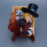 Figurine One Piece Tableau 3D Sabo