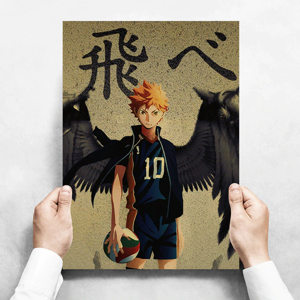 Posters Haikyuu éditions spéciales sur papier kraft