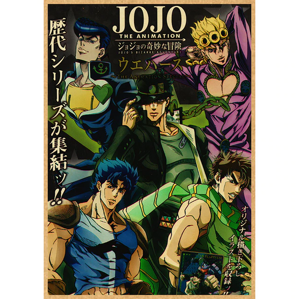 Posters Jojo en impressions sur papier kraft