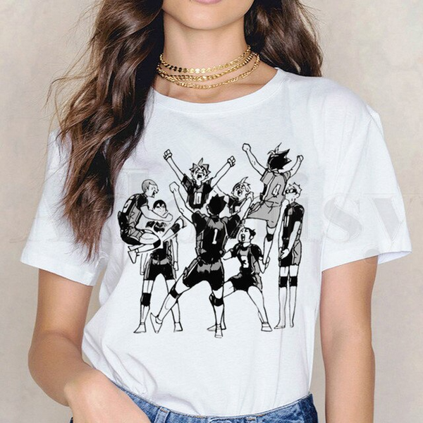 T-shirts Haikyuu avec illustrations inédites pour femmes