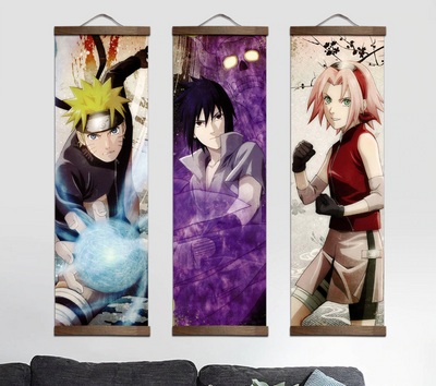 Naruto Poster Tapisserie Murale Accrochage Meubles Décoration Chambre  Décoration Peinture-style 12