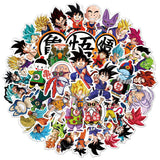 Packs de 10 et 50 stickers Dragon Ball intégrale
