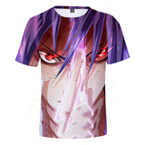 T-shirts Sasuke illustrant l’évolution du personnage