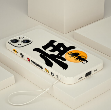 Coques Dragon Ball Z avec cordons de poignet pour iPhone