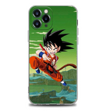 Coque Goku en silicone transparent pour iPhone