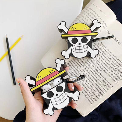 Coque AirPods 1 et 2 One Piece Jolly Roger