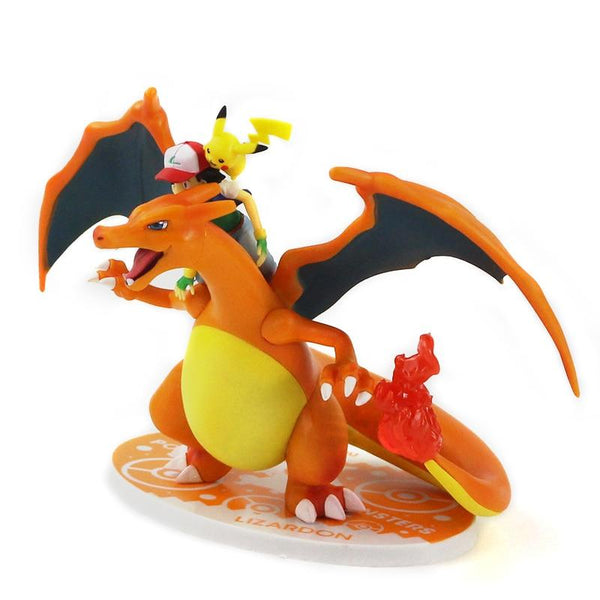 Figurine Pokémon Dracaufeu & Sacha