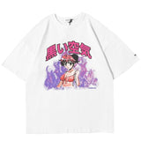 T-Shirt Manga Senpai Streetwear Purple Flame