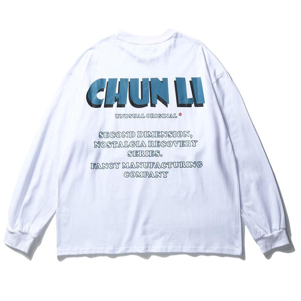 Sweatshirt Manga Senpai Streetwear Chun Li