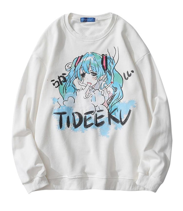 Sweatshirt Manga Senpai Streetwear Tideeku