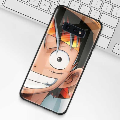 Coque Samsung En Verre Trempé One Piece Luffy