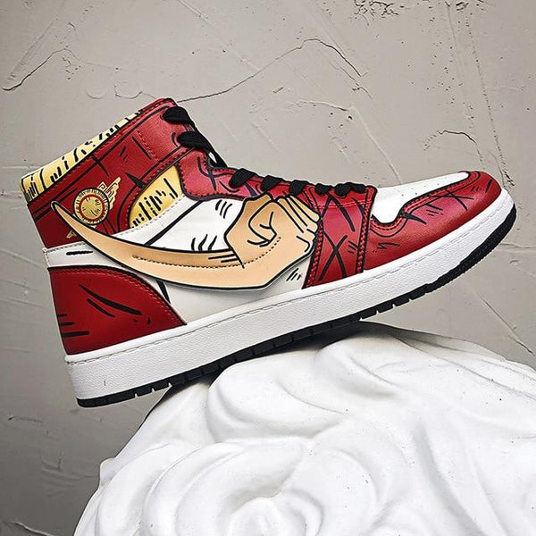 Sneakers One Piece Luffy Red High