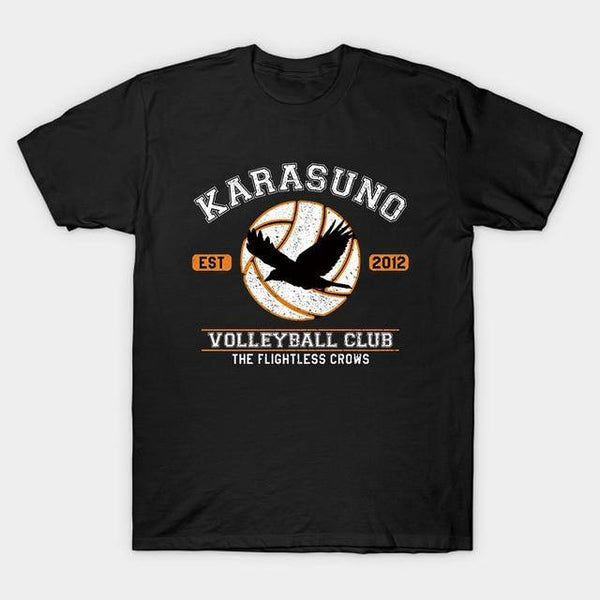 T-Shirt Imprimé Haiykuu Karasuno Volleyball Club
