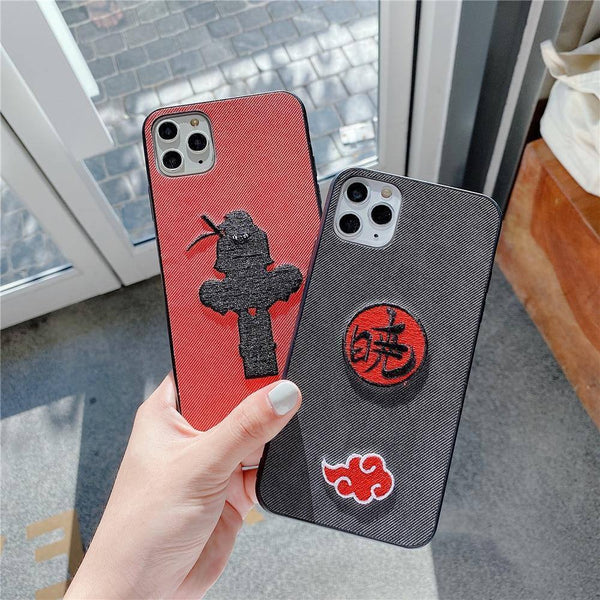 Coque iPhone Naruto Broderie 3D Itachi
