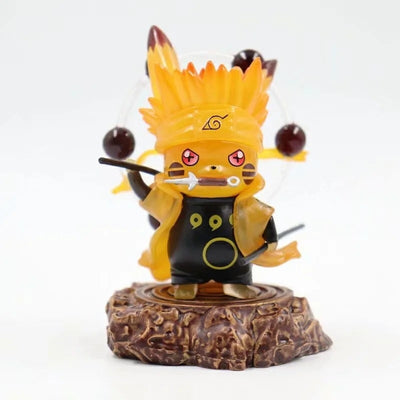 Figurine Pokémon Pikachu Naruto Uzumaki Kurama Mode