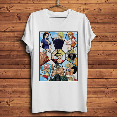 T-Shirt Imprimé One Piece Mugiwara
